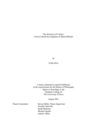 The structure of culture: cross-cultural investigation of shared beliefs