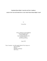 Explaining human rights cooperation and state compliance: analysis of the Universal Periodic Review at the United Nations Human Rights Council