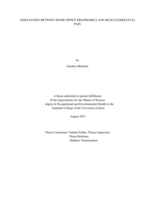 Association between home office ergonomics and musculoskeletal pain
