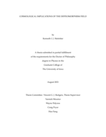 Cosmological implications of the diffeomorphism field