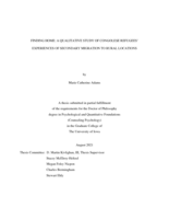 Finding home: a qualitative study of Congolese refugees' experiences of secondary migration to rural locations