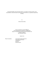 Social vulnerability and community violence: an analysis of violence trends, social vulnerabilities, media perceptions and business characteristics in a population impacted by flooding