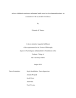 Adverse childhood experiences and mental health across key developmental periods: an examination of the arc model of resilience