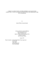 Curricular structures and philosophies in advanced wind conducting: a study of graduate wind conducting programs in Big Ten universities
