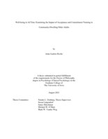Well-being in ACTion: examining the impact of acceptance and commitment training in community-dwelling older adults
