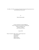For better, for worse: immigrant families navigating transnational lives and sociopolitical institutions