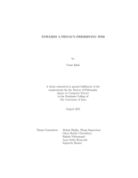 Towards a privacy-preserving web
