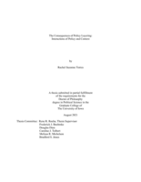 The consequences of policy layering: interactions of policy and context