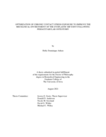 Optimization of chronic contact stress exposure to improve the mechanical environment of the dysplastic hip joint following periacetabular osteotomy