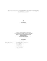 Do managers use analysts’ information when constructing earnings guidance?
