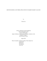 Mixture models and their applications in market basket analysis