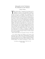 Alexander in the Tychaion: Ps.-Libanius on the Statues