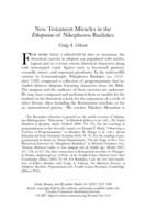 New Testament Miracles in the Ethopoeiae of Nikephoros Basilakes