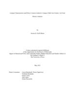 Campus characteristics and policy contexts linked to campus child care centers: an event history analysis