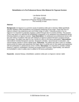 Rehabilitation of a Pre-Professional Dancer After Bilateral Os Trigonum Excision