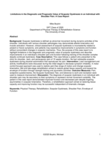Limitations in the Diagnostic and Prognostic Value of Scapular Dyskinesis in an Individual with Shoulder Pain: A Case Report
