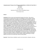 Integrating Aquatic Therapy and Land Therapy for Rehabilitation of a Multi-Joint Fused Ankle: A Case Report