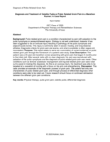 Diagnosis and Treatment of Osteitis Pubis or Pubic Related Groin Pain in a Marathon Runner: A Case Report