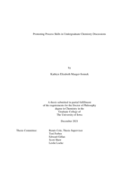 Promoting process skills in undergraduate chemistry discussions