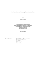 How much time is left? Examining construal level in teams
