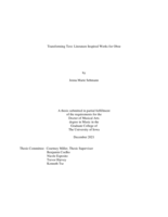 Transforming text: literature inspired works for oboe