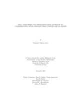First principles and thermodynamics approach to understanding metal release from complex metal oxides