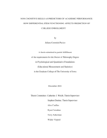 Non-cognitive skills as predictors of academic performance: how differential item functioning affects prediction of college enrollment