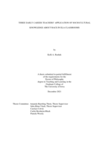 Three early career teachers' application of sociocultural knowledge about race in ELA classrooms
