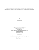 Evaluating autoencoders for the dimensionality reduction of MRI-derived radiomics and classification of malignant brain tumors