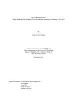 The godforsaken slave: black doubt and the problem of evil in American antislavery literature, 1760-1865