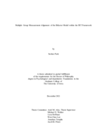 Multiple group measurement alignment of the bifactor model within the IRT framework