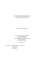 A case for prevention work rooted in the arts: teaching Social and Emotional Intelligence through an elective art program