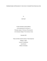 Thermodynamic approaches to the study of adsorption from solution