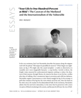 "Your Life Is One-Hundred-Percent at Risk" : The Caravan of the Mutilated and the Internationalism of the Vulnerable