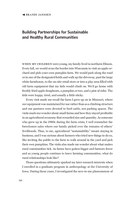 Building Partnerships for Sustainable and Healthy Rural Communities