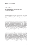 Faith and Friction: Why Studying Religion, Migration, and Work in the Heartland Matters