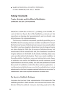 Ticking Time Bomb: People, Animals, and the Effect of Antibiotics on Health and the Environment