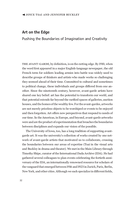 Art on the Edge: Pushing the Boundaries of Imagination and Creativity