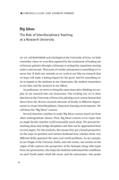 Big Ideas: The Role of Interdisciplinary Teaching at a Research University