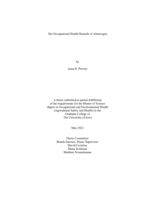 The occupational health hazards of altrenogest