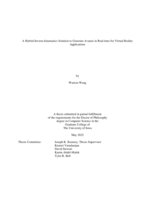 A Hybrid inverse-kinematics solution to generate avatars in real-time for virtual reality applications
