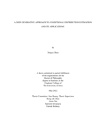 A deep generative approach to conditional distribution estimation and its applications