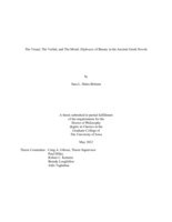 The visual, the verbal, and the moral: Ekphrasis of beauty in the ancient Greek novels