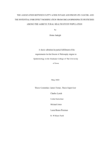 The association between fatty acids intake and prostate cancer, and the potential for effect modification from organophosphate pesticides among the agricultural health study population