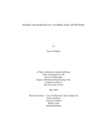 Sensing and modeling of a hydroelastic lifting body