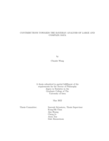 Contributions towards the Bayesian analysis of large and complex data