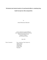 Mechanical and chemical analysis of experimental adhesive containing drug-loaded mesoporous silica nanoparticles
