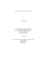 The character pieces of Carter Pann for piano