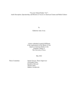 “You ain’t heard nothin’ yet!”: audio description, spectatorship, and histories of access in American cinema and media cultures