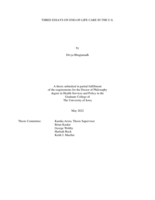 Three essays on end-of-life care in the U.S.